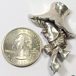 LANG 925 STERLING SILVER ART DECO STYLE BROOCH